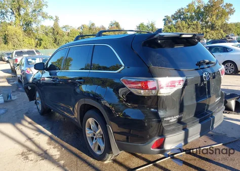 2015 Toyota Highlander Limited Platinum V6 из США, поврежденный, VIN 5TDDKRFHXFS140964